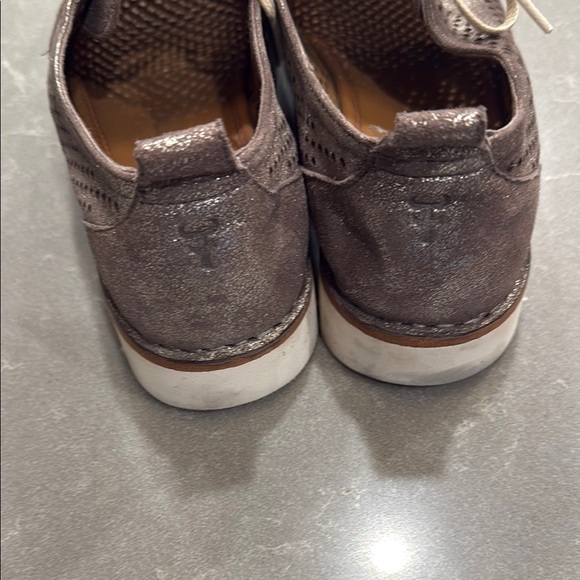 Trask Brown Perforated Sneakers with Lace-Up Design - Picture 4 of 7